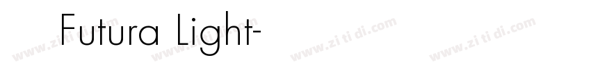 英文字体Futura Light字体转换